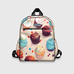 Детский рюкзак Капкейки на разный вкус, цвет: 3D-принт