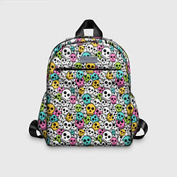 Детский рюкзак Череп разноцветный, цвет: 3D-принт
