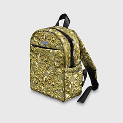 Детский рюкзак Золотая чеканка - текстура, цвет: 3D-принт — фото 2