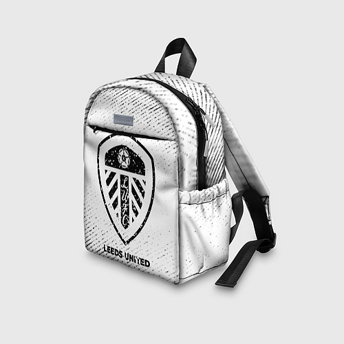 Детский рюкзак Leeds United с потертостями на светлом фоне / 3D-принт – фото 3