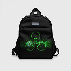 Детский рюкзак Радиация - зелёный знак, цвет: 3D-принт