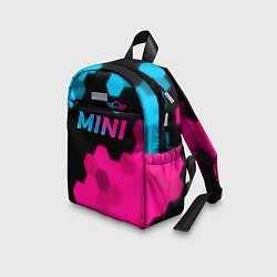 Детский рюкзак Mini - neon gradient: символ сверху, цвет: 3D-принт — фото 2