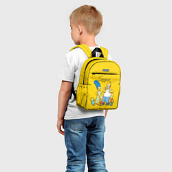 Детский рюкзак Счастливые Симпсоны, цвет: 3D-принт — фото 2
