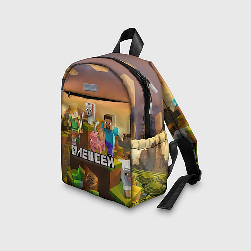 Детский рюкзак Алексей Minecraft / 3D-принт – фото 3