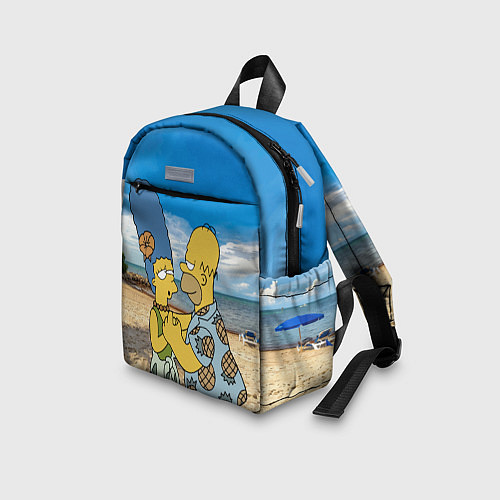 Детский рюкзак Гомер Симпсон танцует с Мардж на пляже / 3D-принт – фото 3