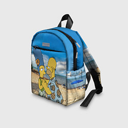 Детский рюкзак Гомер Симпсон танцует с Мардж на пляже, цвет: 3D-принт — фото 2