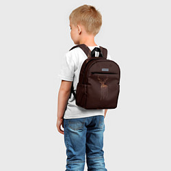 Детский рюкзак Силуэт оленя с осенним лесом, цвет: 3D-принт — фото 2