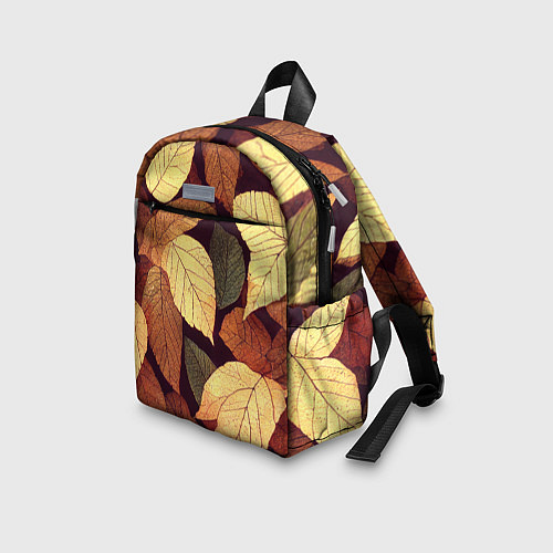 Детский рюкзак Листья осени узор / 3D-принт – фото 3