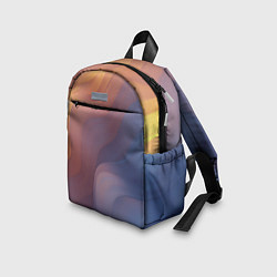 Детский рюкзак Оранжево-фиолетовый абстрактный дым, цвет: 3D-принт — фото 2