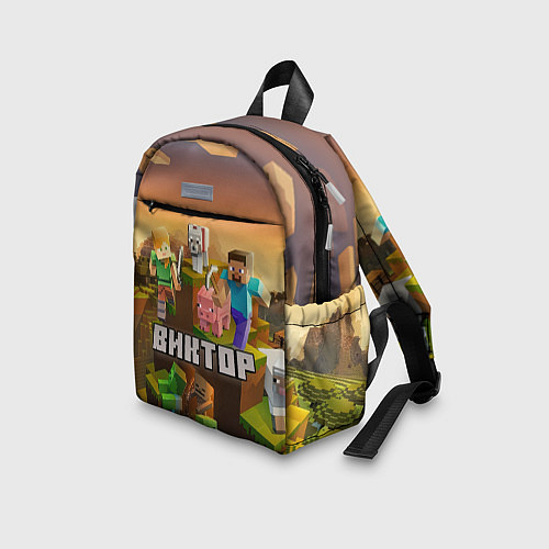 Детский рюкзак Виктор Minecraft / 3D-принт – фото 3
