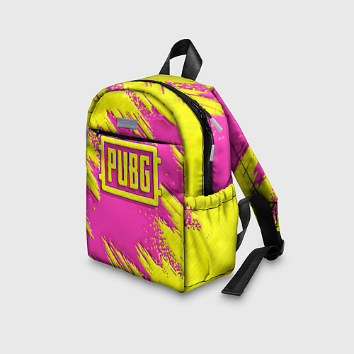 Детский рюкзак PUBG yellow / 3D-принт – фото 3