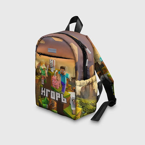 Детский рюкзак Игорь Minecraft / 3D-принт – фото 3