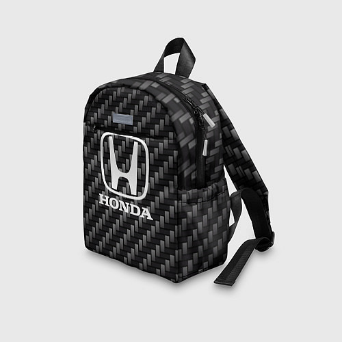 Детский рюкзак Honda абстракция карбон / 3D-принт – фото 3