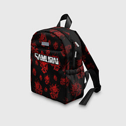 Детский рюкзак Samurai - Красный паттерн - Cyberpunk, цвет: 3D-принт — фото 2