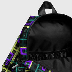 Детский рюкзак Геометрический узор с мраморной текстурой, цвет: 3D-принт — фото 2