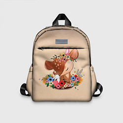 Детский рюкзак Оленёнок и заяц, цвет: 3D-принт
