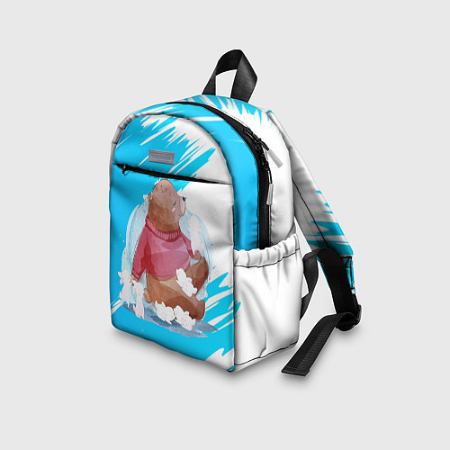 Детский рюкзак Медведь и зайцы / 3D-принт – фото 3