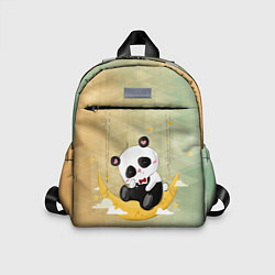 Детский рюкзак Панда на месяце, цвет: 3D-принт
