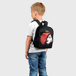 Детский рюкзак Вампирша на фоне красной луны, цвет: 3D-принт — фото 2