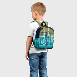 Детский рюкзак В sci-fi будущее на скейте, цвет: 3D-принт — фото 2