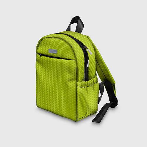 Детский рюкзак Зеленый горошек абстракция / 3D-принт – фото 3