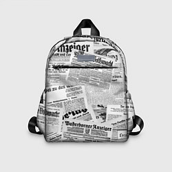 Детский рюкзак Газетный коллаж, цвет: 3D-принт