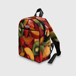 Детский рюкзак Фруктово ягодный фон, цвет: 3D-принт — фото 2