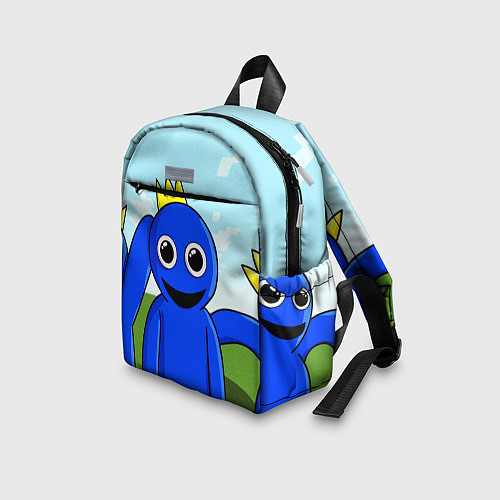 Детский рюкзак Blue: Rainbow Friends / 3D-принт – фото 3