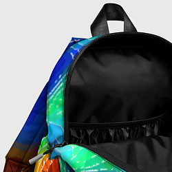 Детский рюкзак Разноцветная абстрактная композиция, цвет: 3D-принт — фото 2