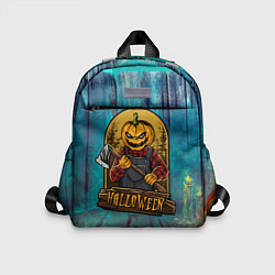 Детский рюкзак Тыква с топором - хэллоуин, цвет: 3D-принт