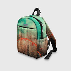 Детский рюкзак Светло-зелёное небо, деревья и множество красок, цвет: 3D-принт — фото 2