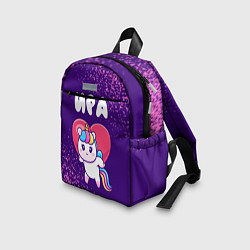 Детский рюкзак Ира единорог с сердечком, цвет: 3D-принт — фото 2