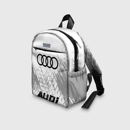 Детский рюкзак Audi speed шины на светлом: символ, надпись / 3D-принт – фото 3