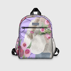 Детский рюкзак Девушка с тюльпанами, цвет: 3D-принт