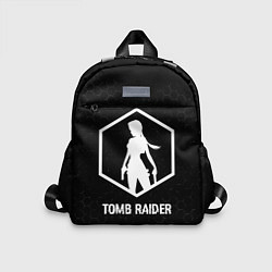 Детский рюкзак Tomb Raider glitch на темном фоне, цвет: 3D-принт