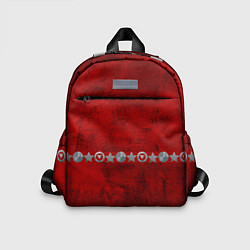 Детский рюкзак Красный градиент, цвет: 3D-принт