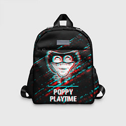 Детский рюкзак Poppy Playtime в стиле glitch и баги графики на те, цвет: 3D-принт