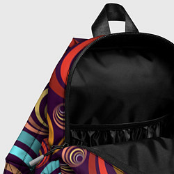 Детский рюкзак Множество разноцветных окружностей, цвет: 3D-принт — фото 2
