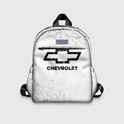 Детский рюкзак Chevrolet с потертостями на светлом фоне, цвет: 3D-принт