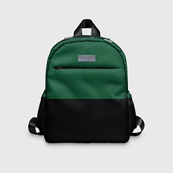 Детский рюкзак Серьёзный Зелёный, цвет: 3D-принт