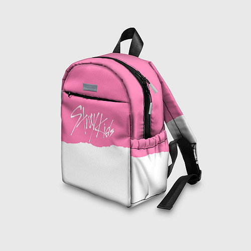 Детский рюкзак Stray Kids pink and white / 3D-принт – фото 3