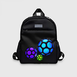 Детский рюкзак Объёмные неоновые шары, цвет: 3D-принт