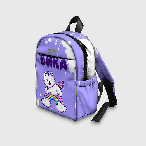 Детский рюкзак Вика кошка единорожка / 3D-принт – фото 3