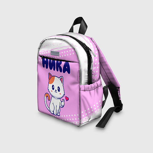 Детский рюкзак Ника кошечка с сердечком / 3D-принт – фото 3