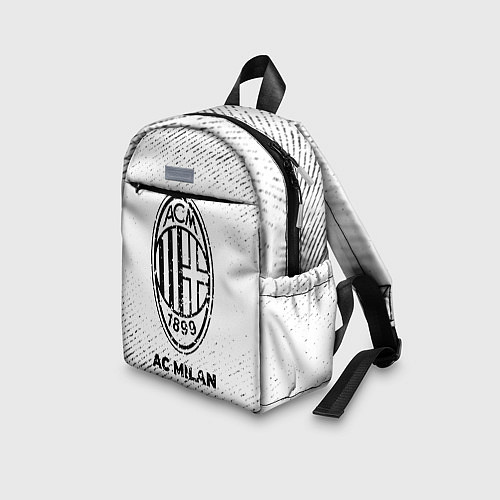 Детский рюкзак AC Milan с потертостями на светлом фоне / 3D-принт – фото 3