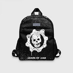 Детский рюкзак Gears of War с потертостями на темном фоне, цвет: 3D-принт