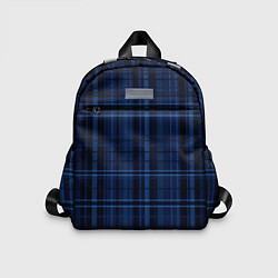 Детский рюкзак Темно-синий полосы, цвет: 3D-принт
