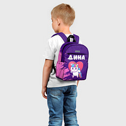 Детский рюкзак Дина единорог с сердечком, цвет: 3D-принт — фото 2