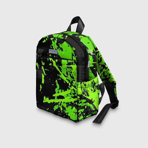 Детский рюкзак Black & Green / 3D-принт – фото 3