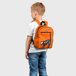Детский рюкзак Котик скелетик - Хеллоуин, цвет: 3D-принт — фото 2